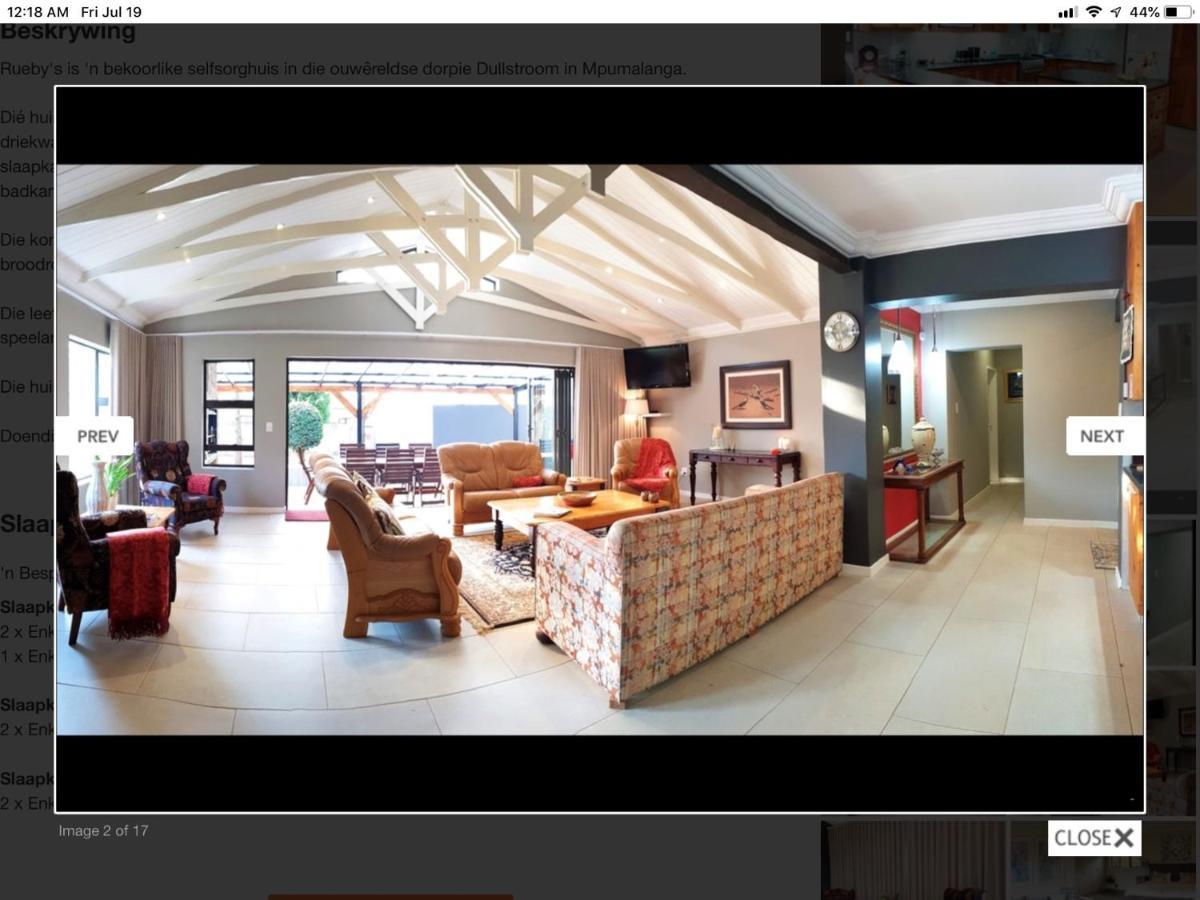 Rueby'S Guesthouse Dullstroom Exteriér fotografie